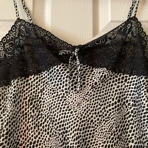 Animal Print Nightie - B/W